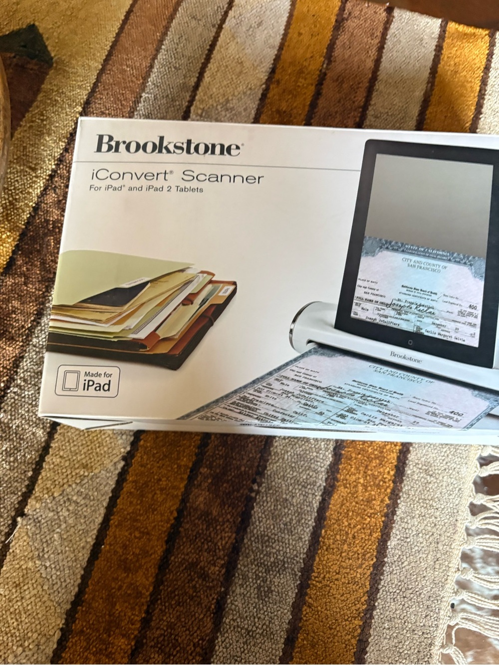Brookstone iConvert Scanner - White and Black Accents